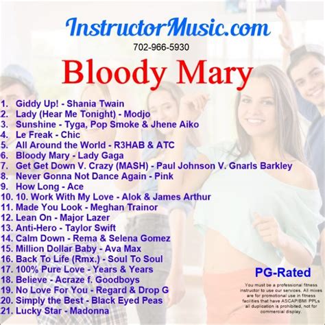 Bloody Mary | Instructor Music | Workout Music | Exercise Music