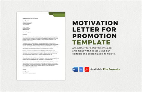 Promotion Letter Sample in Google Docs, Word, Pages, Outlook, PDF - Download | Template.net