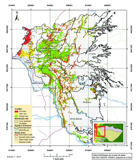 Map of conflicts of soil use in Pastaza province (source: USIG-UEA) | Download Scientific Diagram