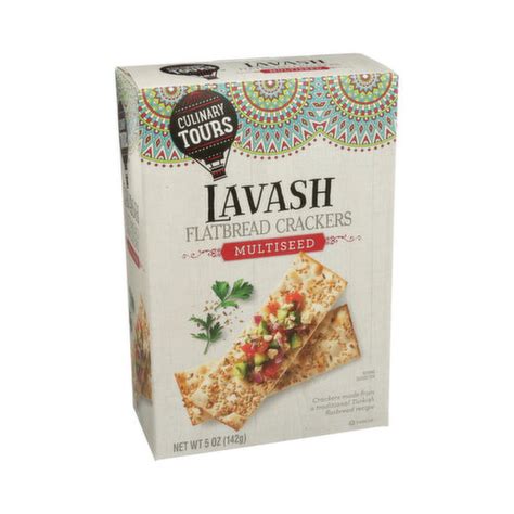 Culinary Tours Multiseed Lavash Flatbread Crackers