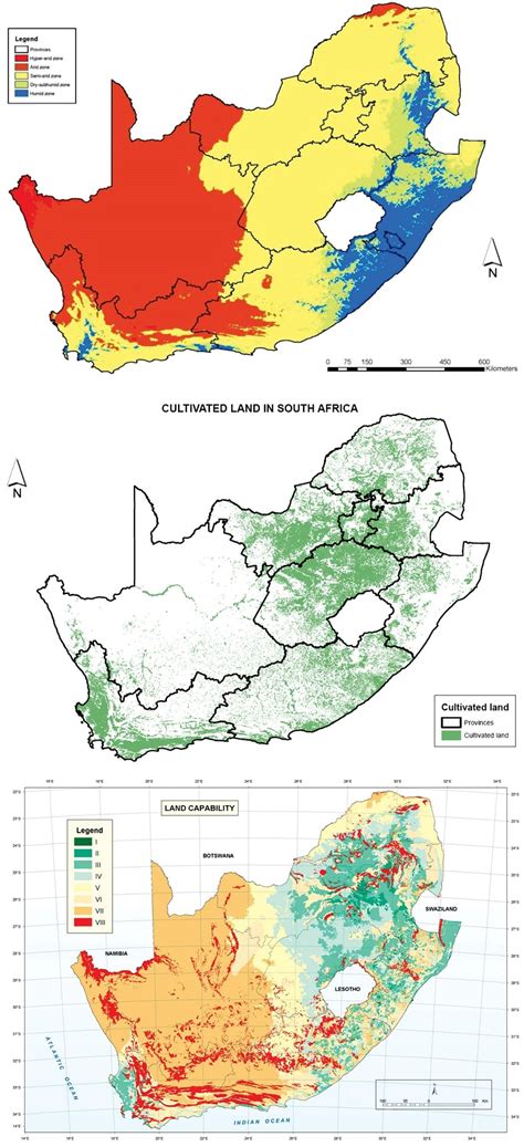 Maps of South Africa's best farming regions : southafrica