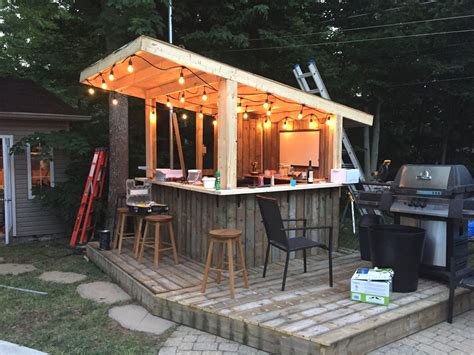 Bar Exterieur En Bois 49 Best Outdoor Bar Ideas For Winter à Bar En Bois Exterieur ...