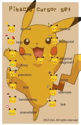 pikachu cursor - SkinPack