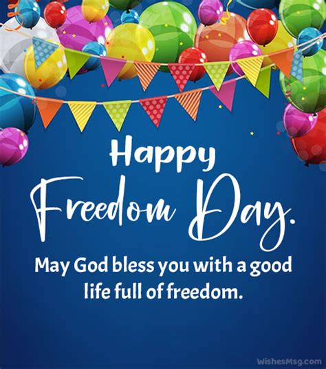 Happy Freedom Day Wishes, Messages and Quotes - WishesMsg