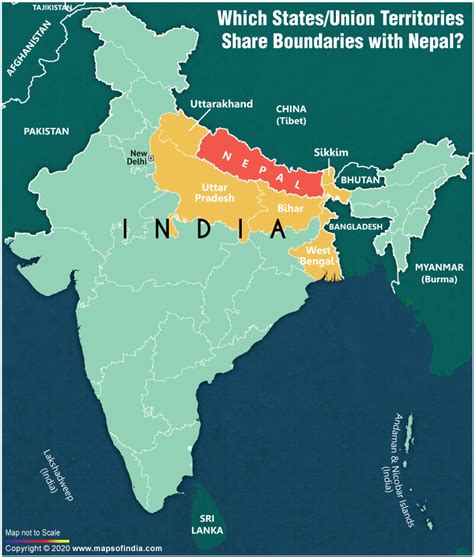 Which States/Union Territories Share Boundaries with Nepal? - Answers