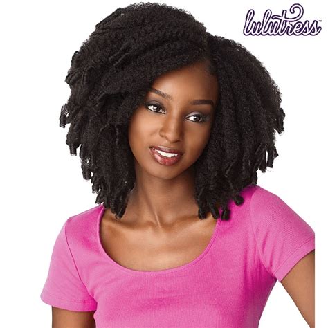 Sensationnel Synthetic Lulutress Crochet Braid - 3X KINKY ROD CURL 9