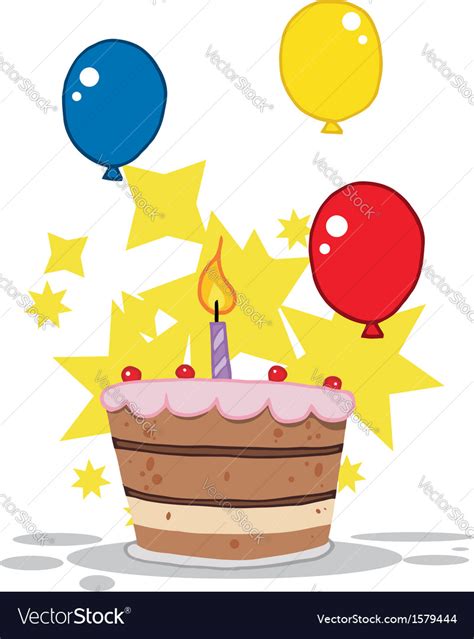 Birthday celebration cartoon Royalty Free Vector Image