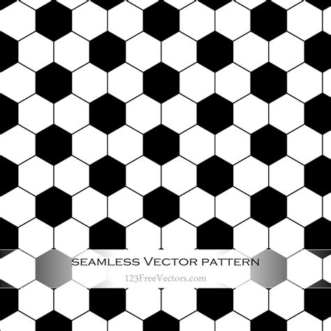 Seamless Soccer Ball Pattern Vector