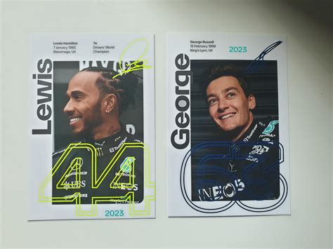 Mercedes F1 Driver Cards 2023 : r/mercedesamgf1