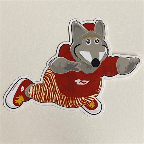 KC WOLF Kansas City Chiefs Sticker Weatherproof Vinyl - Etsy