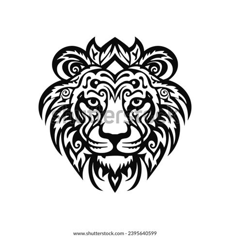 Tiger Head Vector Black White Vector Stock Vector (Royalty Free ...