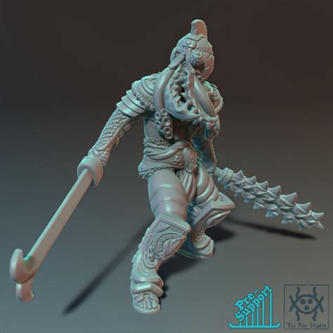 3D Printable Gladiator of the Depths, Dimachaerus by Tri Fin Studio