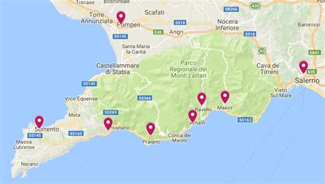 Where Is Amalfi Coast Map