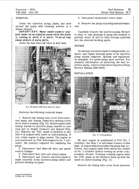 John Deere 3020 Row-Crop Tractor Repair Technical Manual (SN. from ...