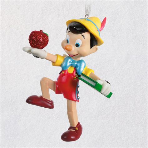 Disney Pinocchio Off to School Porcelain Ornament | Disney christmas ...