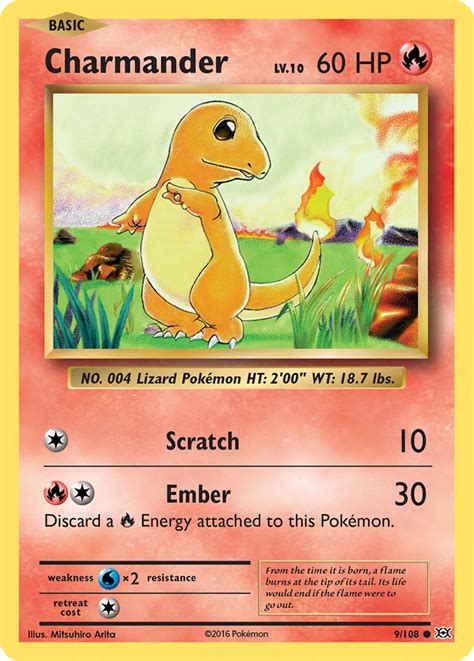 Charmander 9 (Evolutions 2016) Pokemon Card