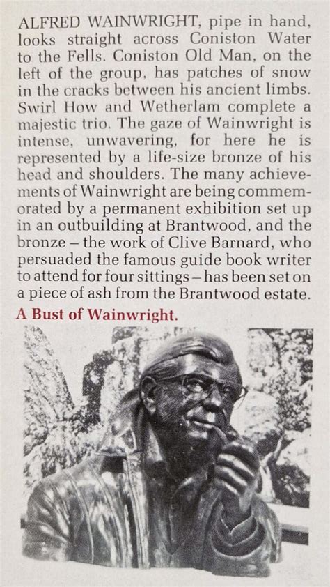 Wainwright Sculpture - Alfred Wainwright Books & Memorabilia