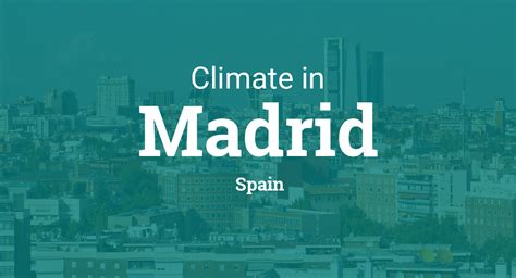 Climate & Weather Averages in Madrid, Spain