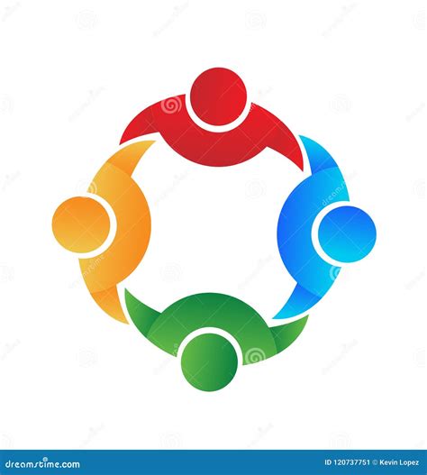 Teamwork Partnership and Collaboration Icon Vector Stock Vector ...