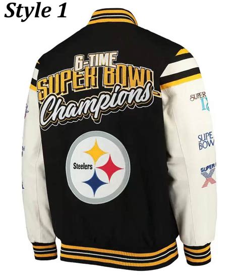 NFL Pittsburgh Steelers Super Bowl Champions Varsity Jacket - Jackets ...