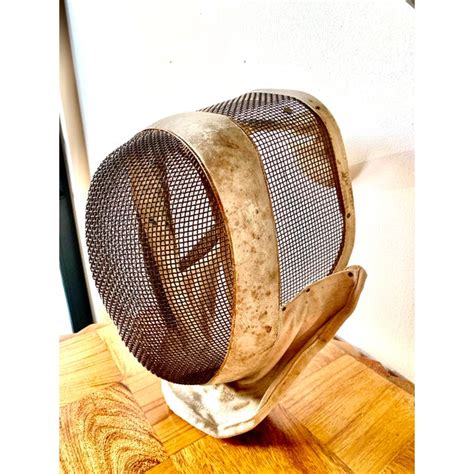 Vintage Leon Paul London Fencing Helmet Wire Face Mask | Chairish