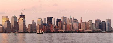 New York City Manhattan downtown skyline 8335620 Stock Photo at Vecteezy