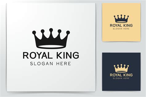 Vintage Creative Crown abstract Logo design vector template. Vintage ...