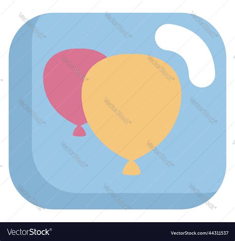 Birthday balloons on a white background Royalty Free Vector