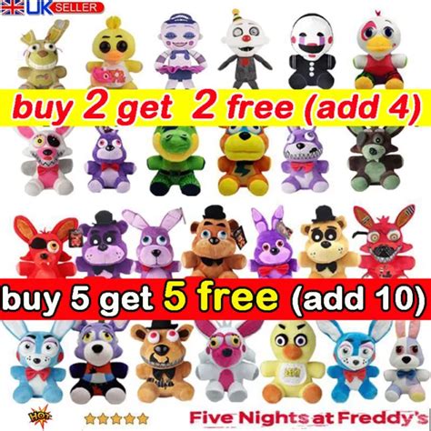 GAMES FNAF FIVE Nights at Freddy's Chica Bonnie Foxy Plush Doll Soft Stuff Toy EUR 10,18 ...