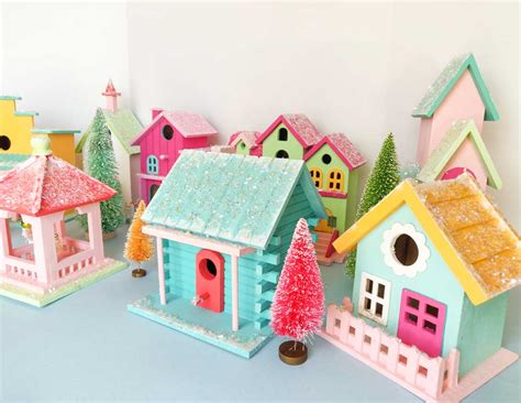 Studio DIY Inspired: Colorful Christmas Village - Artful Days