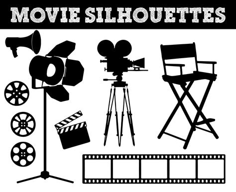 Film Film Silhouettes / / appareil photo Silhouette / / | Etsy ...