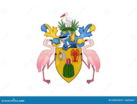 Coat of Arms of Turks and Caicos Stock Illustration - Illustration of ...