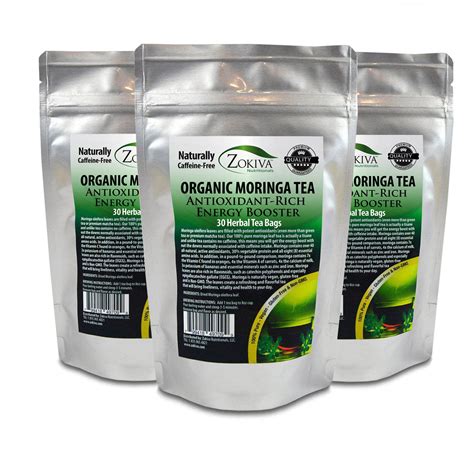 Moringa Tea 3-Pack 90 Bags 100% Pure Organic Great For Energy, Nutrition - Walmart.com - Walmart.com