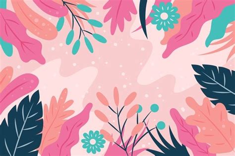 Download Flat Design Abstract Floral Wallpaper for free | Abstract ...