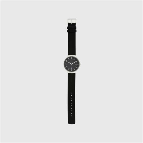 SKAGEN Grenen Analog Black Leather Watch