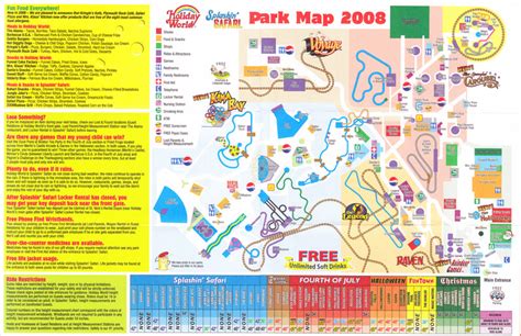 Holiday World - 2008 Park Map