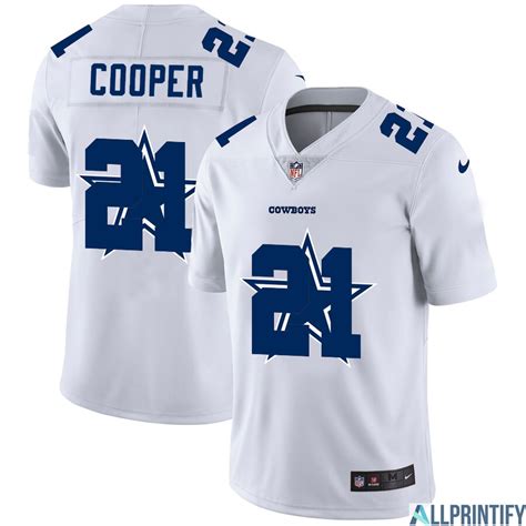 Cooper Rush Dallas Cowboys 21 White Vapor Limited Jersey - Allprintify