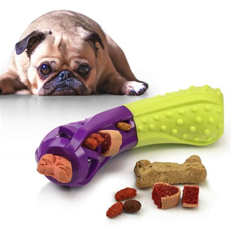 Pet Toys for Dogs by Fluffy Paws Rubber Treat Fetch Toy Chewing ...