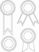 Award Ribbon Coloring Pages sketch template