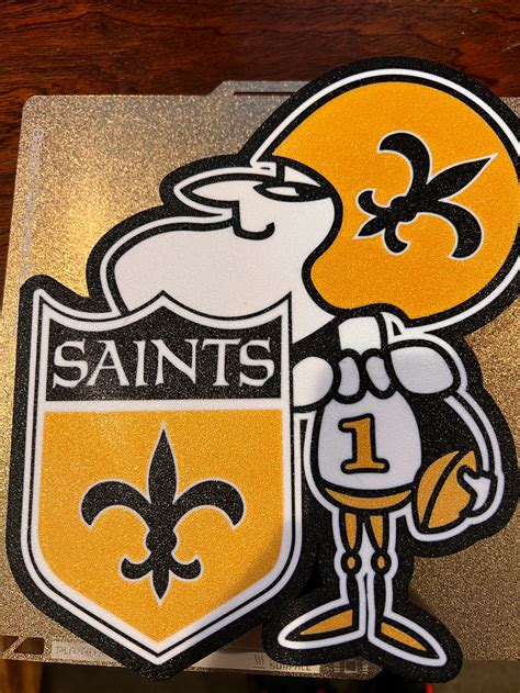 SIR SAINT NEW ORLEANS SAINTS VINTAGE MASCOT LOGO by 3DPrintRN - MakerWorld