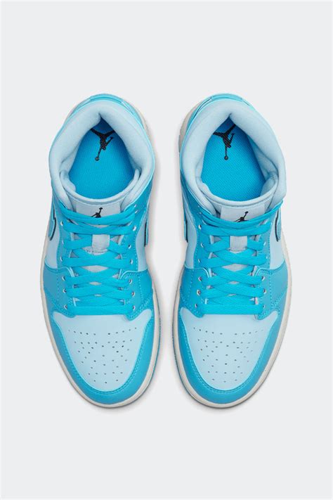 Nike Air Jordan 1 Mid SE Ice Blue/Dk Powder Blue-Black-Sail | Stylerunner