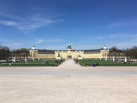 The Karlsruhe palace in Germany, the entire city fans around the palace and its gardens : r/travel