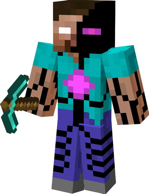 Minecraft Skins Herobrine Download (562x734), Png Download