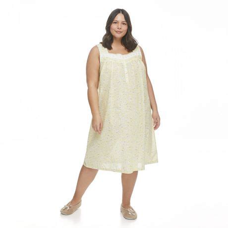 George Plus Women's Sleeveless Woven Nightgown | Walmart Canada