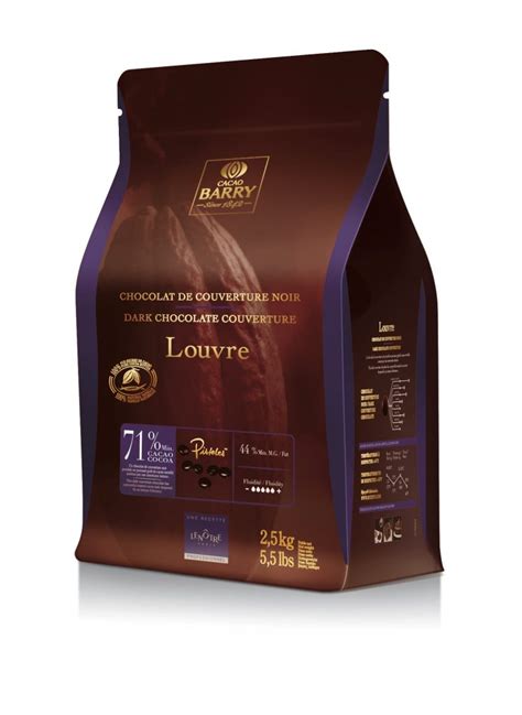 LOUVRE LENÔTRE DARK CHOCOLATE 71% 2.5KG PISTOLES™ - Bidfood