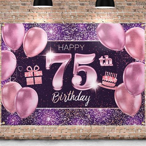 PAKBOOM 75th Birthday Party Decorations Banner - India | Ubuy