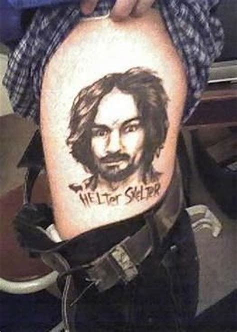 charles manson tattoo | Celebrity tattoos, Charles manson