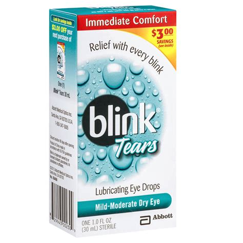 Blink Lubricating Eye Drops For Mild to Moderate Dry Eyes, 15mL ...