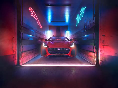 Wallpaper neon lights, jaguar f-type, sports, luxury vehicle desktop wallpaper, hd image ...