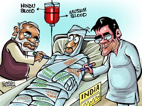 World of an Indian cartoonist!: Narendra Modi vs Rahul Gandhi: terror war!